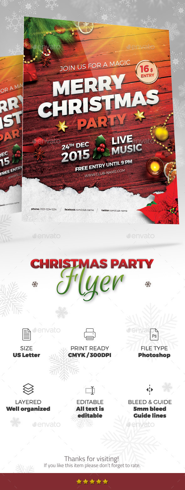 Christmas Party Flyer - Clubs & Parties Events