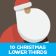 10 Christmas Characters Lower Thirds - VideoHive Item for Sale