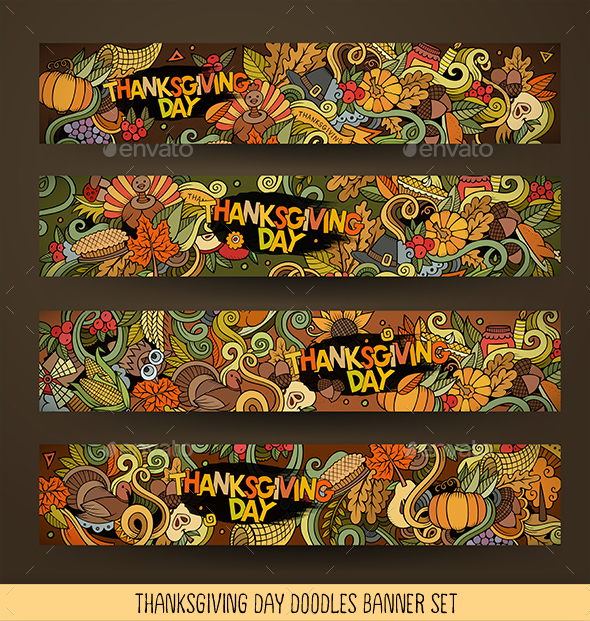 Thanksgiving Banners Design - Miscellaneous Seasons/Holidays