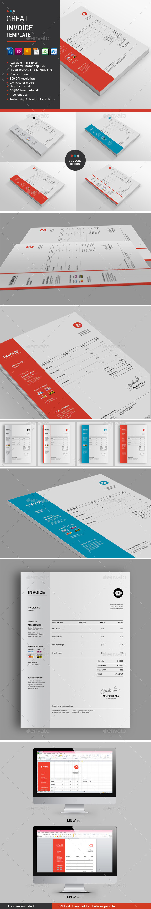 Invoice Template - Proposals & Invoices Stationery