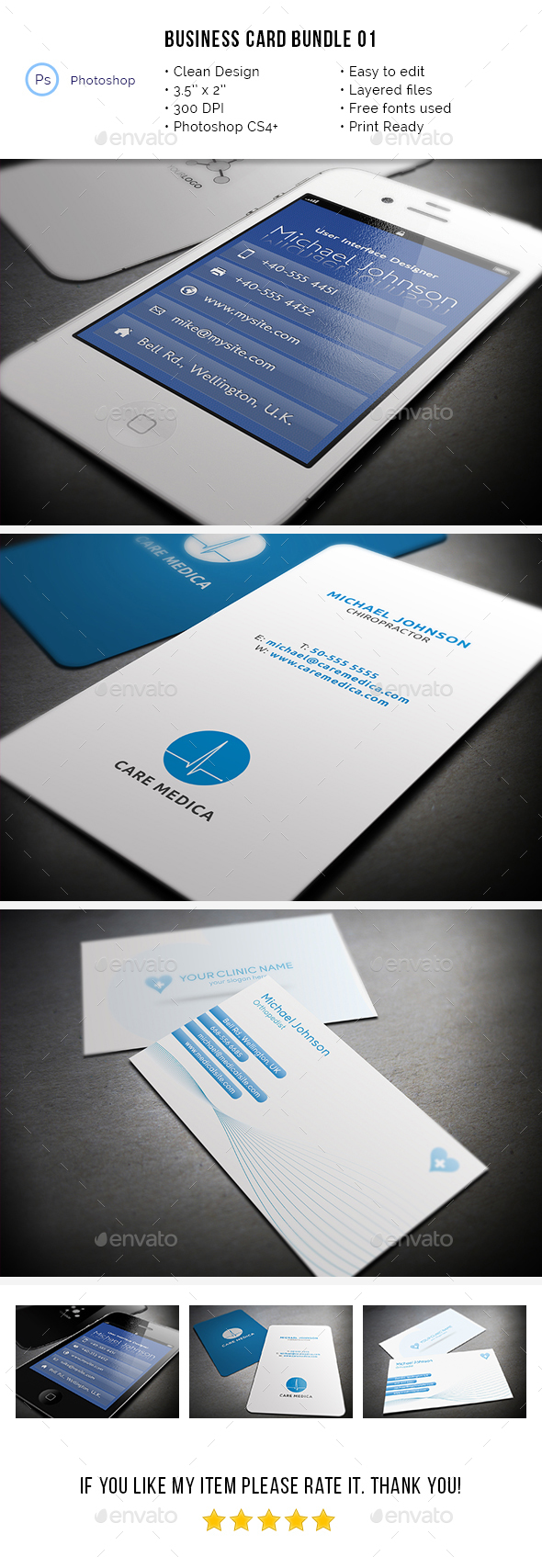 Business Card Bundle 01 - Industry Specific Business Cards