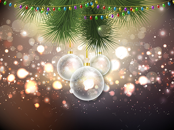 Christmas Bauble Background - Christmas Seasons/Holidays
