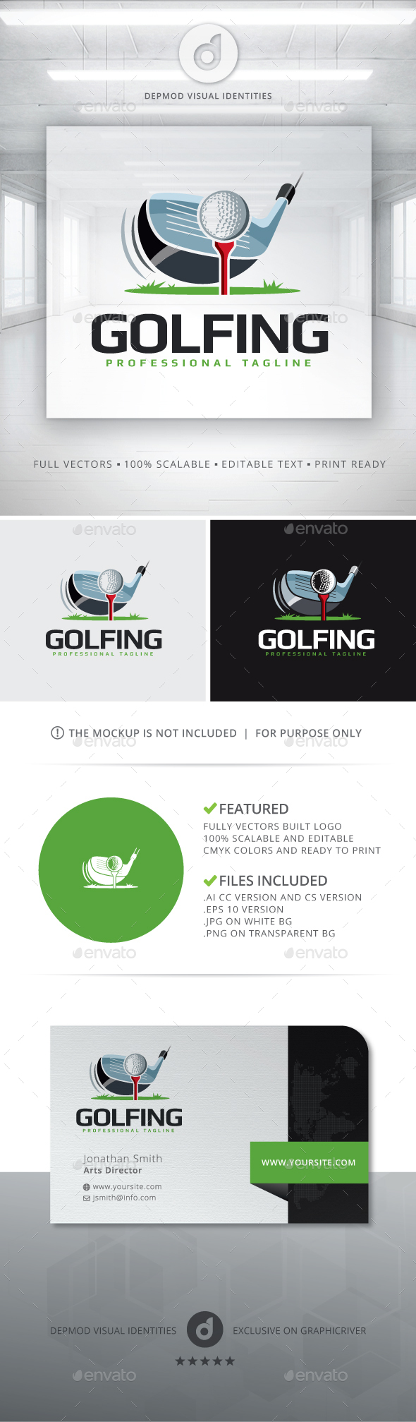 Golfing Logo - Objects Logo Templates