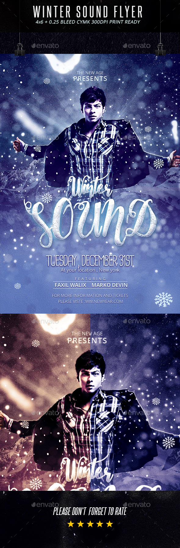 Winter Sound Flyer - Clubs & Parties Events