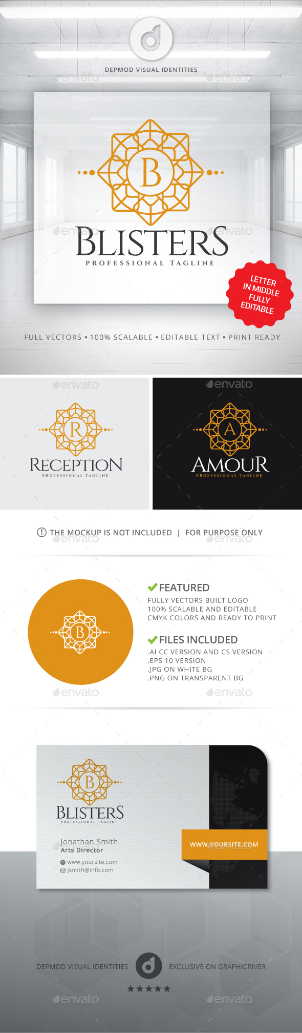 Blisters Logo - Letters Logo Templates