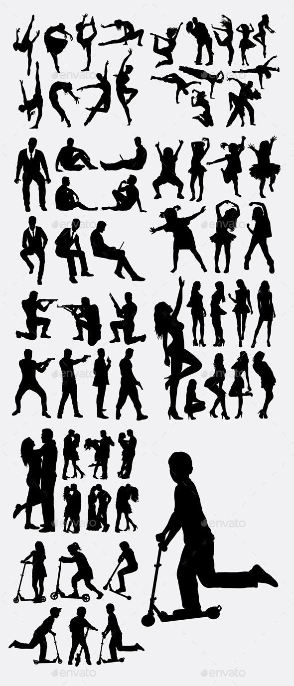 People Silhouettes - People Characters
