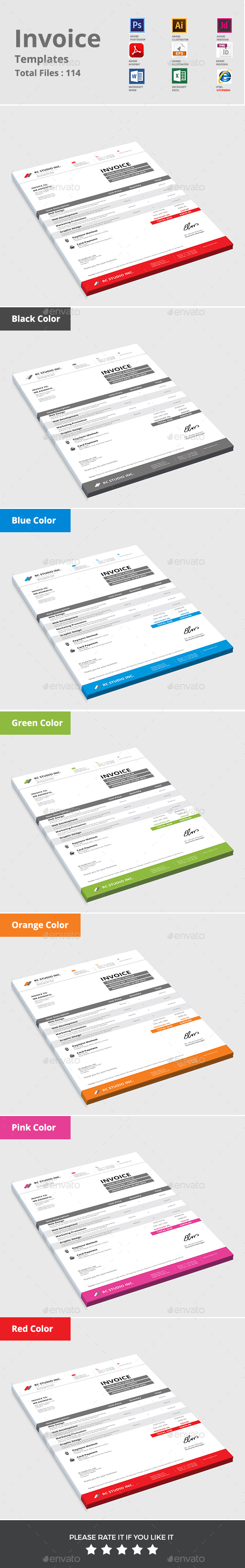 Invoice - Proposals & Invoices Stationery