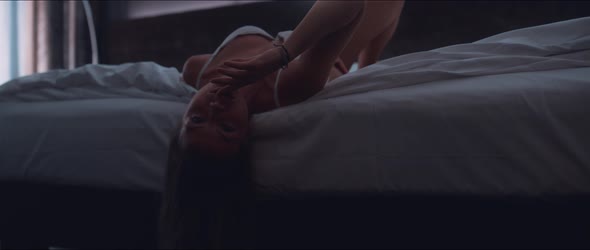 Beautiful Woman in White Lingerie alt