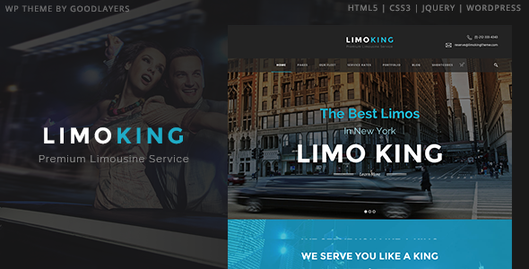Limo King - Limousine / Transport / Car Hire Theme