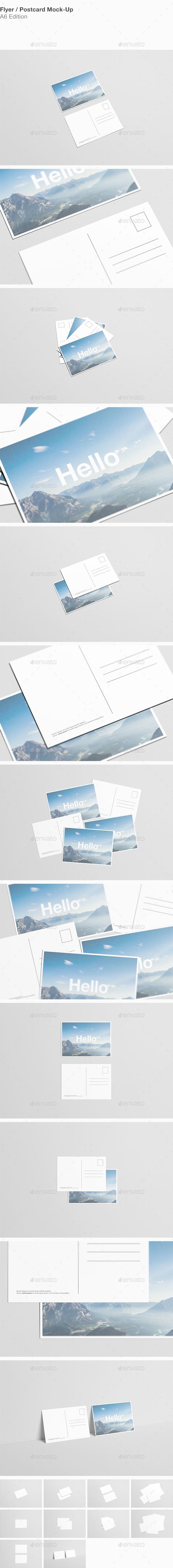 A6 Flyer / Postcard Mock-Up - Flyers Print