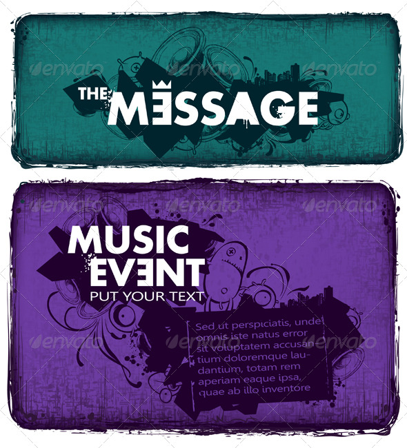 Modern Sketchy Style Musical Poster - Backgrounds Decorative