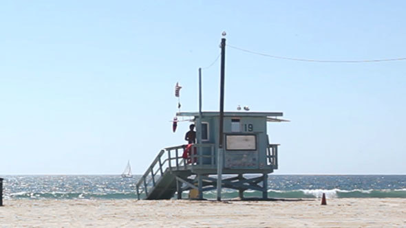 Venice Beach Lifeguard Cabin, Los Angeles