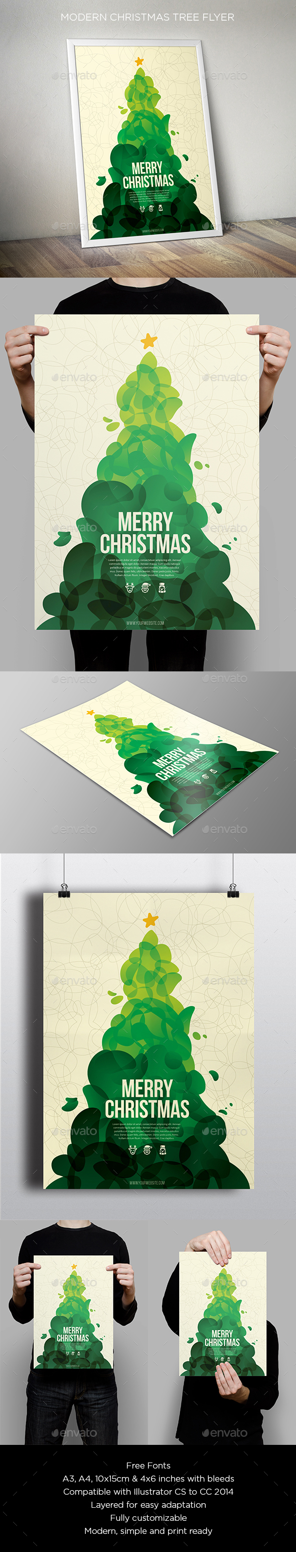 Cool Abstract Christmas Flyer - Holidays Events