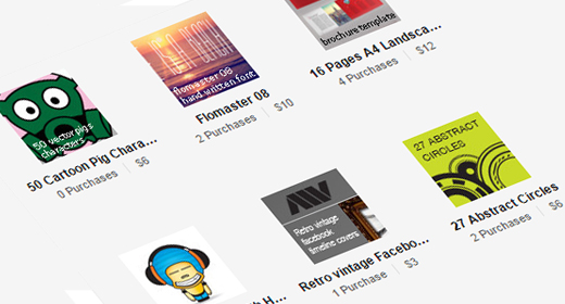 My work on Envato market
