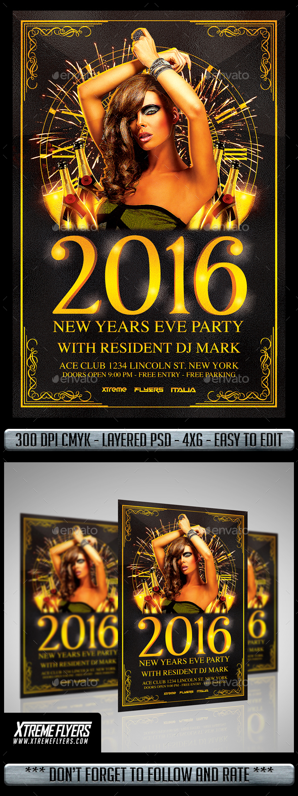 NYE Flyer - Flyers Print Templates