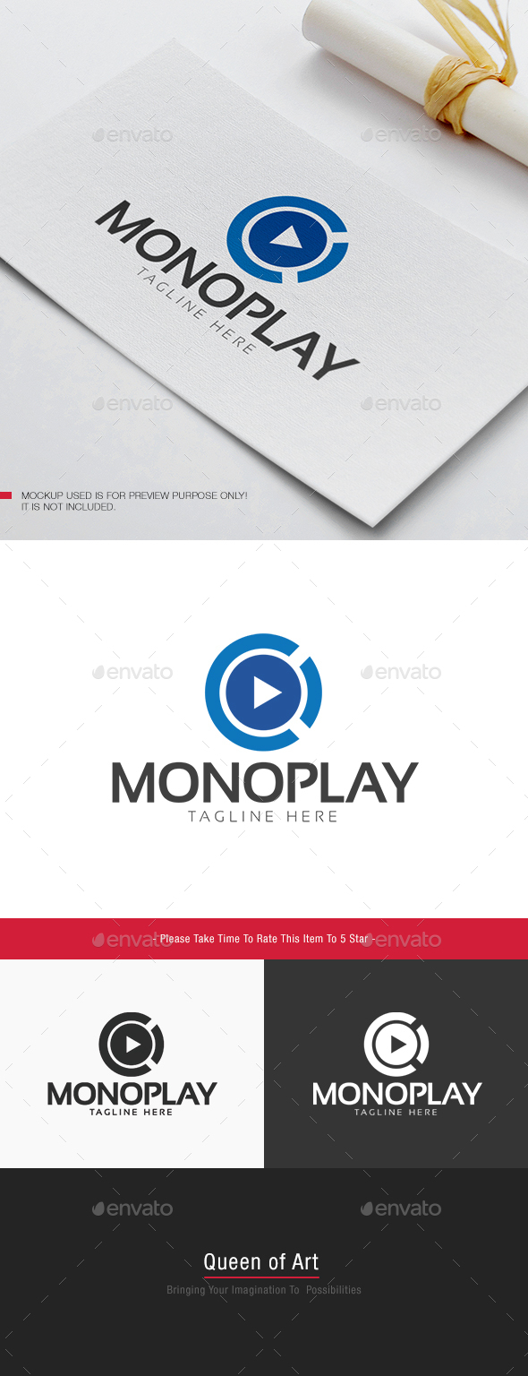 Mono Play Logo - Objects Logo Templates