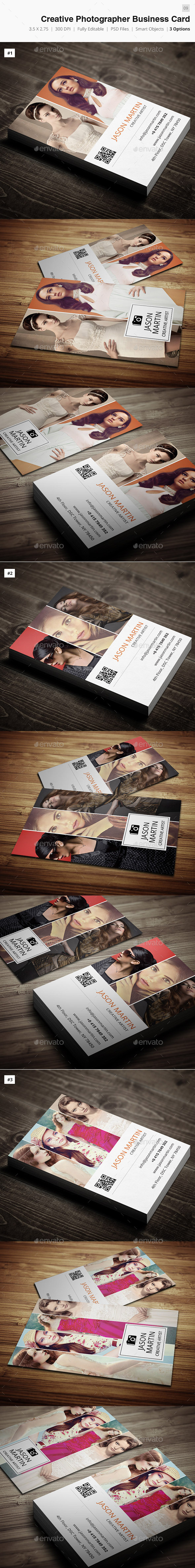 Creative Photographer Business Card - 09 - Industry Specific Business Cards