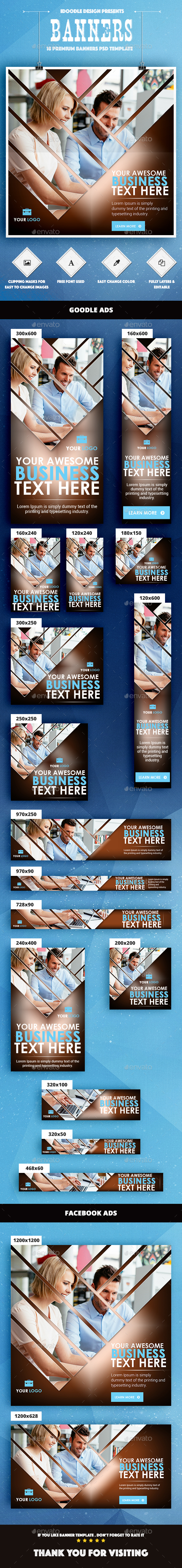 Multipurpose Banner Ad - Banners & Ads Web Elements