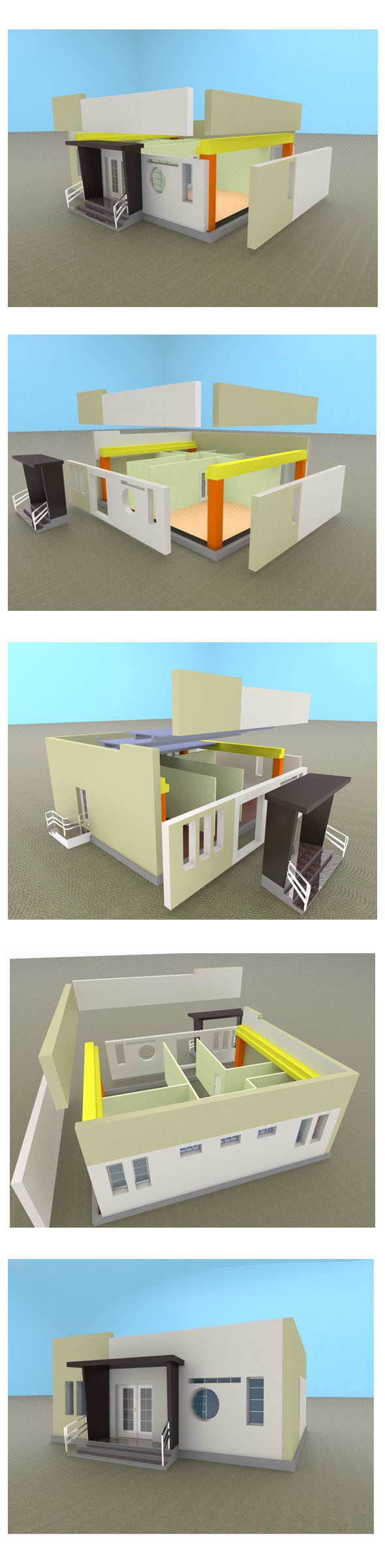 Modern precasted house - 3Docean 13610152