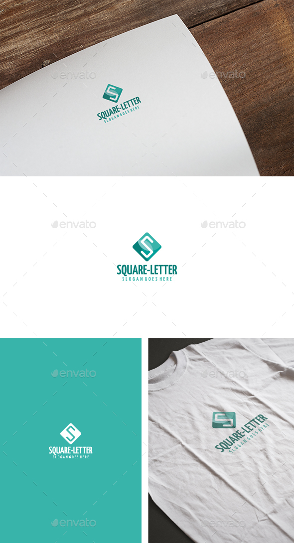 Square S Letter Logo - Letters Logo Templates