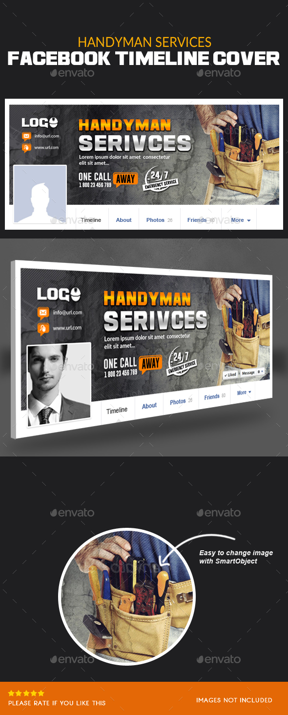 Handyman Services Facebook Timeline Cover - Facebook Timeline Covers Social Media