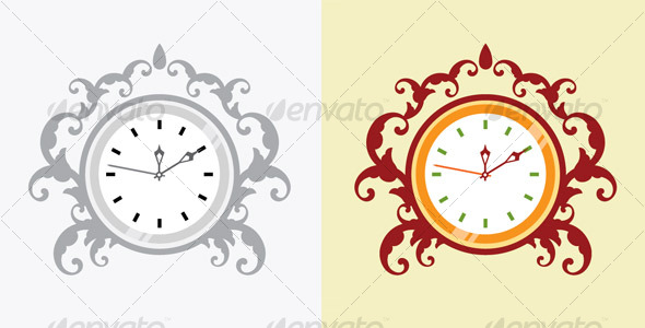 Vector Creation For Analog Clock Design - Miscellaneous Vectors