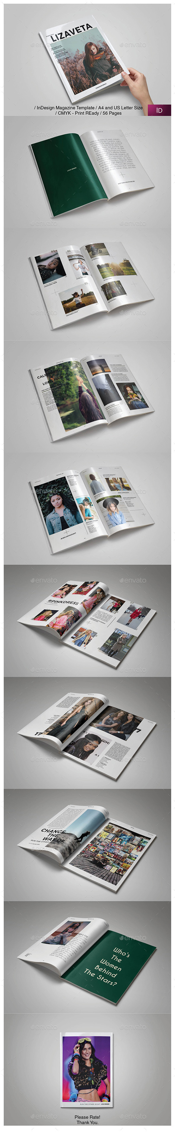 Lizaveta Fashion Magazine - Magazines Print Templates