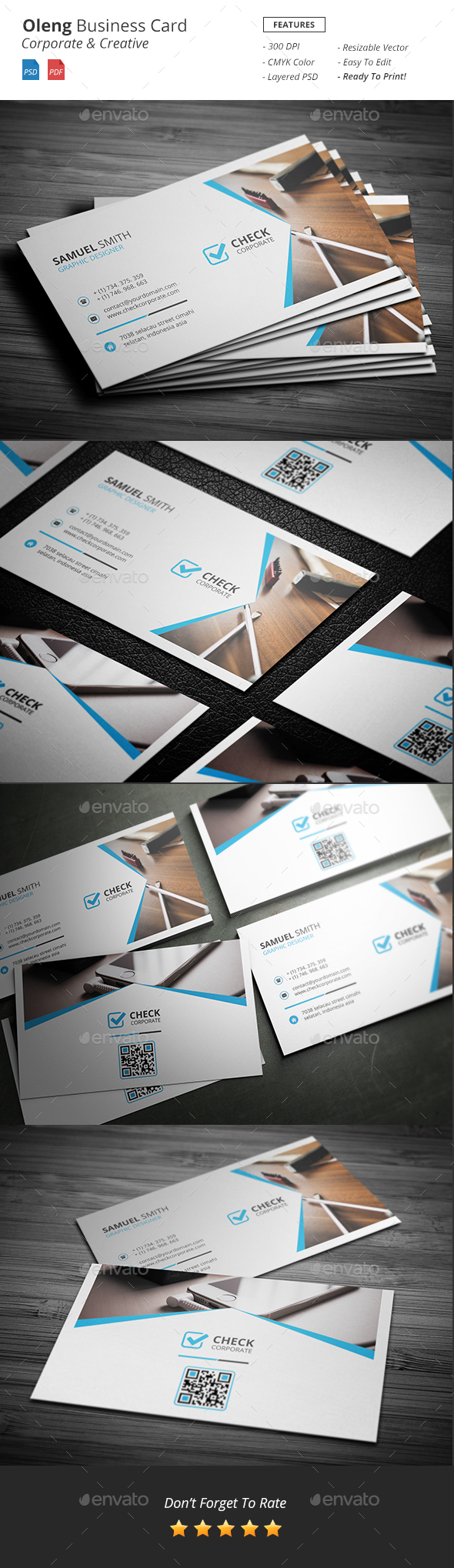 Oleng - Business Card - Corporate Business Cards
