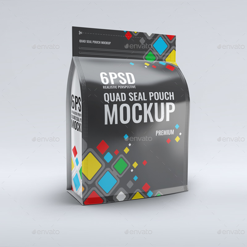 Download Quad Seal Pouch Mock-Up by L5Design | GraphicRiver