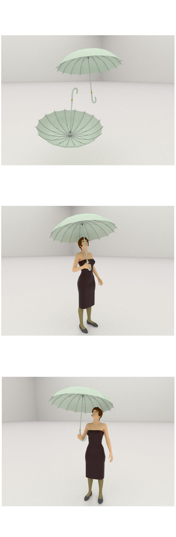 3D woman with - 3Docean 13613417