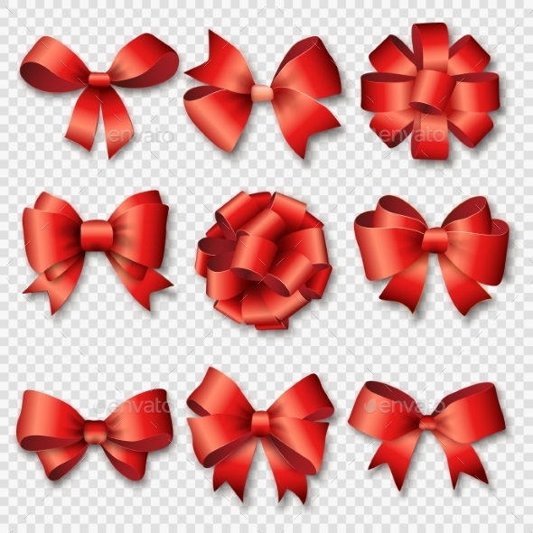 Ribbons Set For Christmas Or Birthday Gifts - Christmas Seasons/Holidays