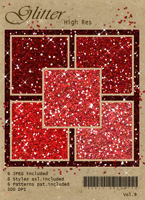 Glitter pack - Textures / Fills / Patterns Photoshop
