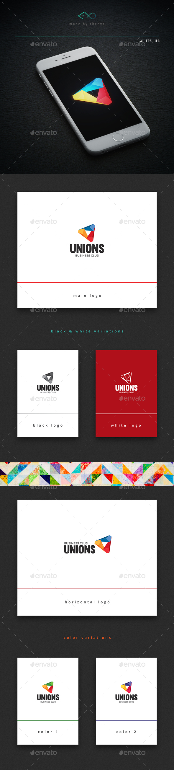 Unions - Vector Abstract