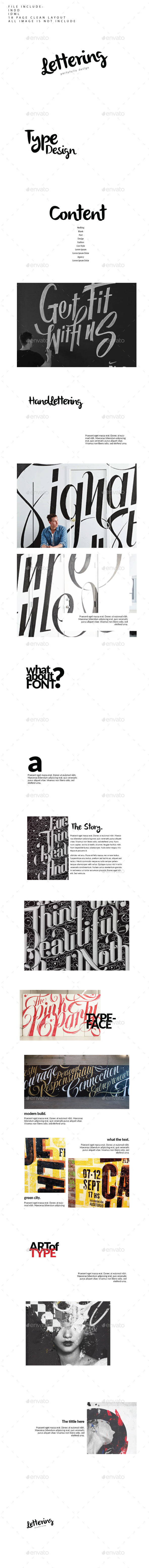 Clean Layout Font Portofolio - Portfolio Brochures