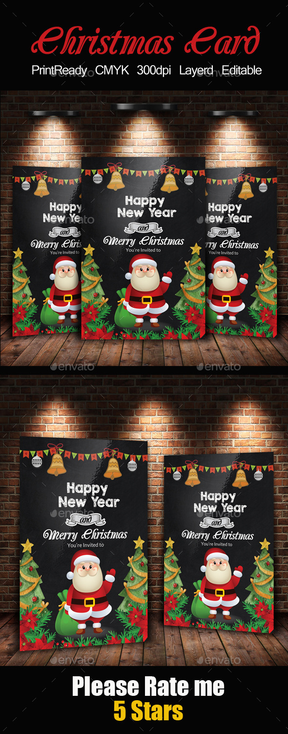 Chalkboard Christmas Flyer Template - Events Flyers