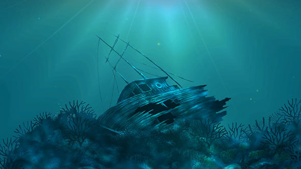 Ship at the Bottom of the Ocean