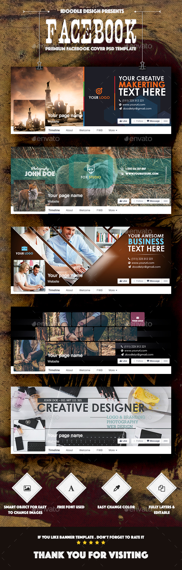 Multipurpose Facebook Covers - Facebook Timeline Covers Social Media