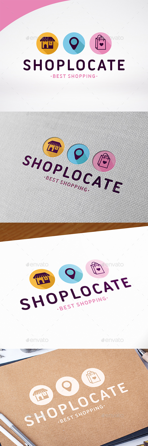 Shopping Finder Logo Template - Symbols Logo Templates
