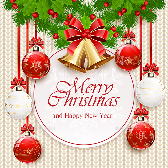 Christmas Balls and Golden Bells - Christmas Seasons/Holidays