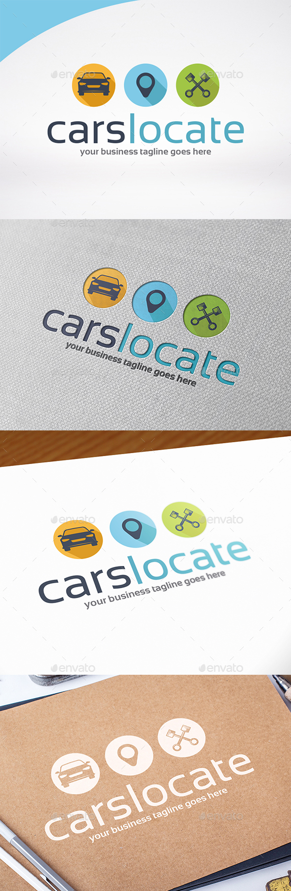 Car Locator Logo Template - Objects Logo Templates