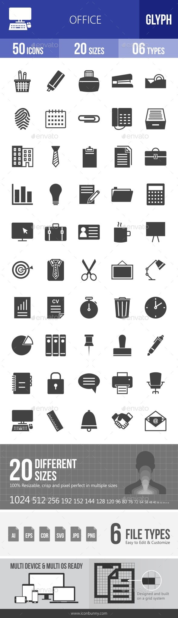 Office Glyph Icons - Icons