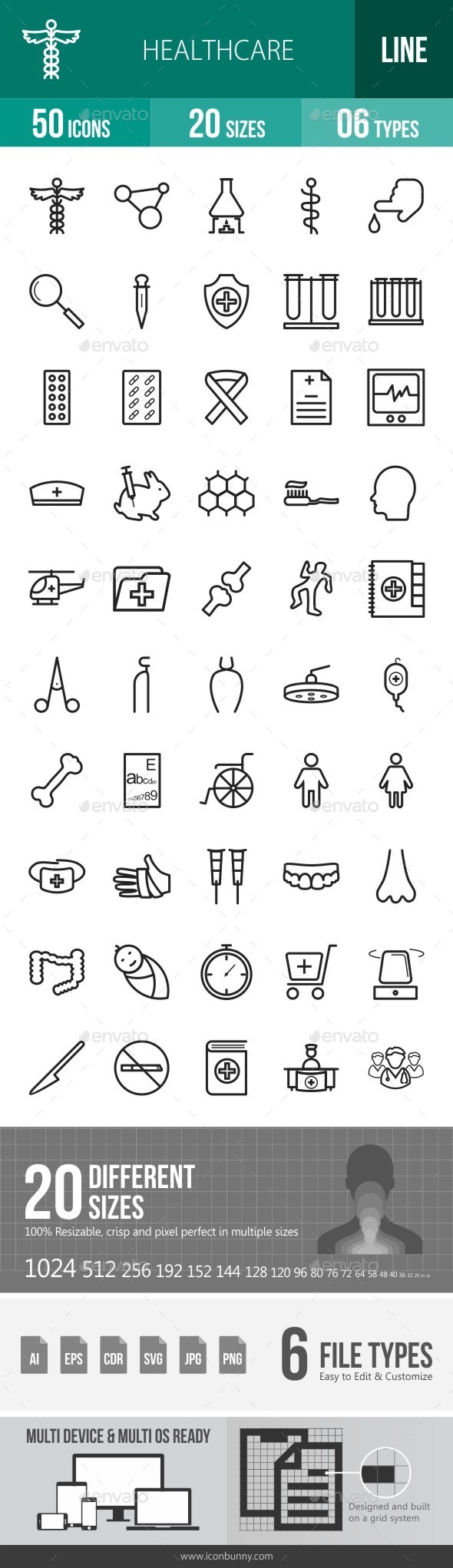 Healthcare Line Icons - Icons