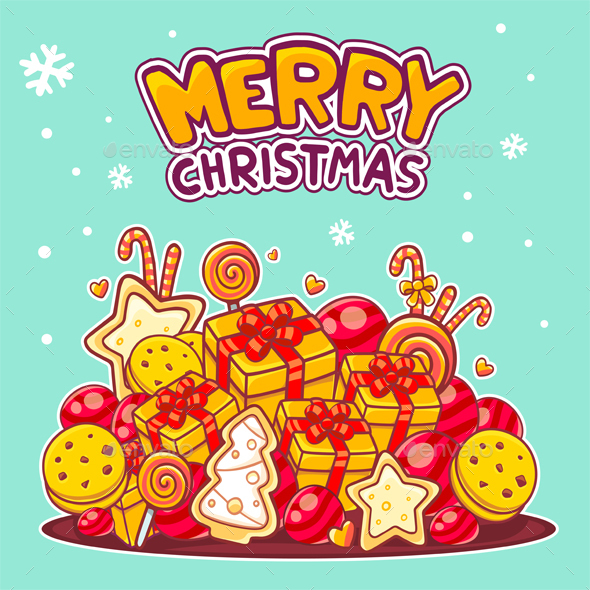 Pile of Christmas Gifts - Christmas Seasons/Holidays