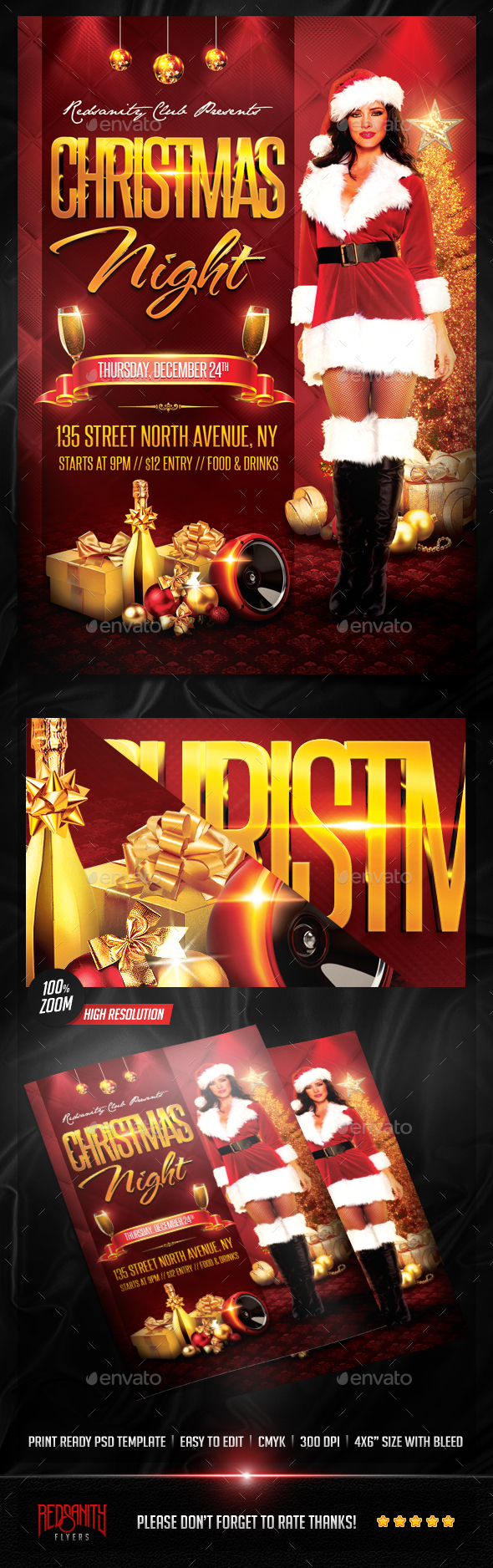 Christmas Night Flyer - Holidays Events