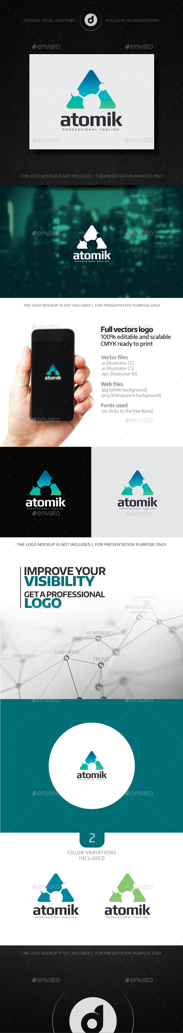 Atomik Logo - Letters Logo Templates