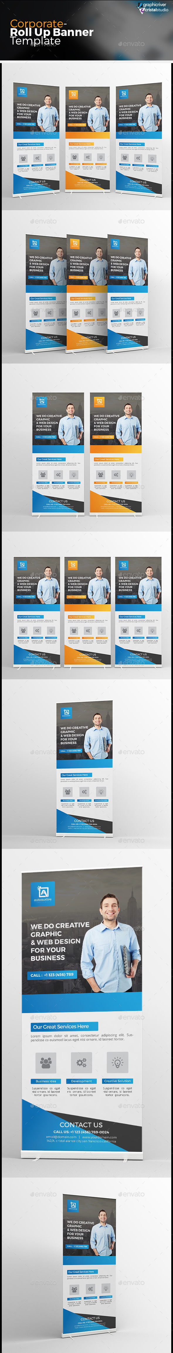 Corporate Roll-up Banner - Signage Print Templates