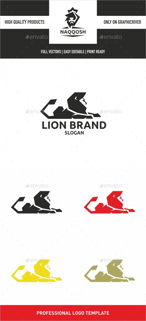 Lion Brand - Animals Logo Templates