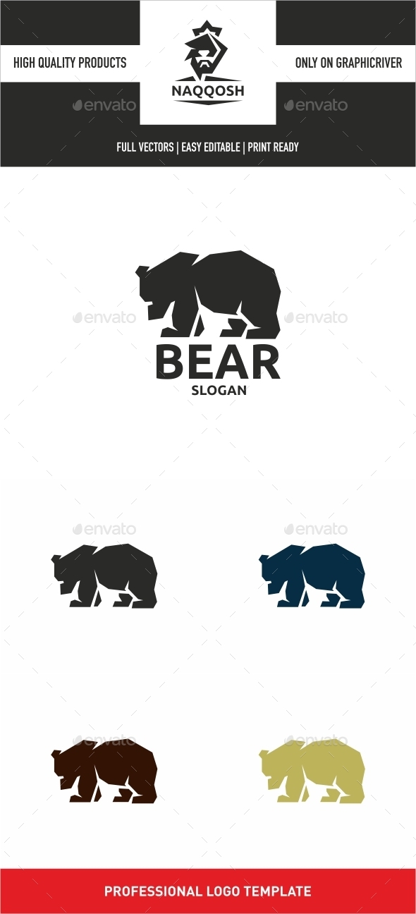 Bear - Animals Logo Templates