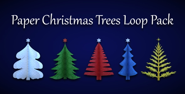 Paper Christmas Trees Loop Pack