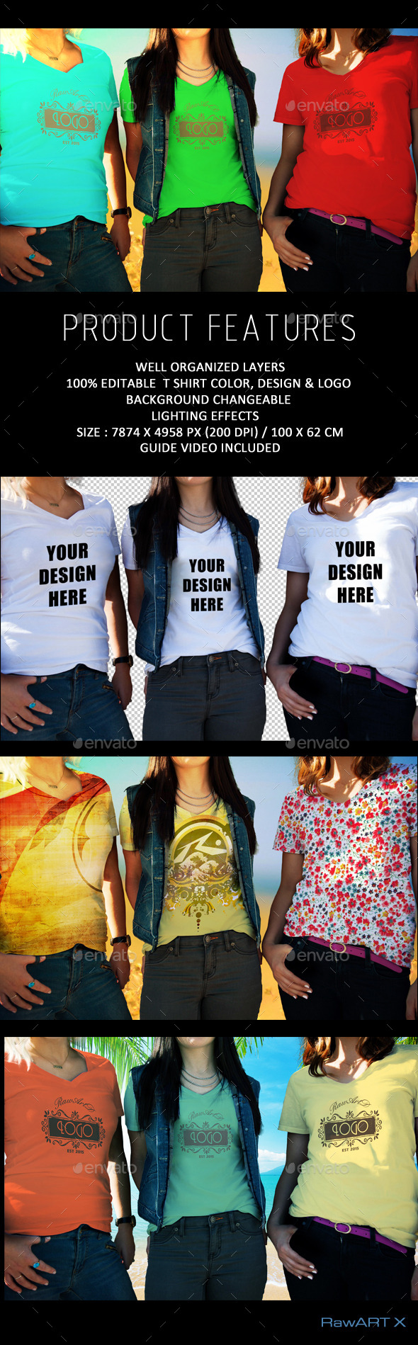 T shirt Mock-up - T-shirts Apparel